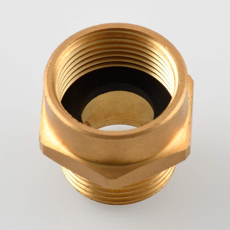Tecmolog Brass Pipe Fittings Connector G 1/2 Female Thread (Metric BSP) to US 1/2 NPT Male Thread Pipe Fitting Converter Adapter, SBA037 - Image 4